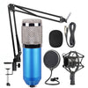 BM-800 Network K-Song Juego de micrófono de montaje de choque metálico de alta gama dedicado (azul)