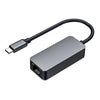 Adaptador Ethernet de tarjeta de red RJ45 de tipo C a 2500 Mbps (gris)