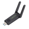 1516 Tarjeta de red inalámbrica sin controlador Gigabit Dual Band 5G 150Mbps Tarjeta de red USB para computadora (negro)