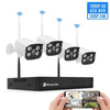 QS200-4 2.0MP 1080P HD Network Video Recorder Conjunto de cámara inalámbrica