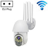 AL-63 2.0 millones de píxeles 1080P HD WiFi IP Cámara IP, compatibilidad con la visión nocturna y la detección de movimiento y la tarjeta de intercomunicación bidireccional y TF de la UE, enchufe de la UE