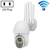 Al-63 2.0 millones de píxeles 1080P HD WiFi IP Cámara IP, soporte de visión nocturna y detección de movimiento y Tarjeta de intercomunicación bidireccional y TF, conector estadounidense