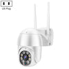 QX43-2 1080P 2.0MP LENS IP66 PTZ impermeable PTZ Cámara de WiFi giratoria, soporte Visión nocturna infrarroja y detección de movimiento de voz bidireccional y Detección de movimiento de 128GB TF, Tarjeta TF