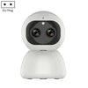 YT48 HD Red inalámbrica inalámbrica Cámara Binocular de la cabeza, soporte Detección de movimiento e infrarrojos Visión nocturna y tarjeta Micro SD, Enchufe de la UE