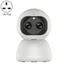 Cámara binocular de la cabeza inalámbrica de la red inalámbrica YT48 HD, la detección de movimiento de soporte y la visión de la noche de infrarrojos y la tarjeta micro SD, el enchufe del Reino Unido