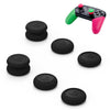 Cubierta del botón de la tapa del eje de balancín del gamepad izquierdo + derecho para NS Pro / PS4 (negro)