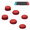 Cubierta del botón de la tapa del eje de balancín del gamepad izquierdo + derecho para el interruptor (rojo)