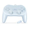 Mando a distancia clásico para juegos con cable para Nintendo Wii (blanco)
