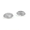 2 tapas de agarre de juegos de textura de diamante para PS5 (blanco claro)