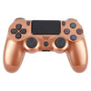 Mando inalámbrico con botón de copo de nieve y Bluetooth para Sony PS4 (bronce)