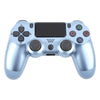 Mando inalámbrico con botón de copo de nieve y Bluetooth para Sony PS4 (azul titanio)