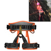 XINDA XDA9516 Cinturón de seguridad de cuerpo entero de poliéster para escalada en roca al aire libre con alambre de alta resistencia ajustable (naranja)