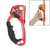XINDA TP-8606 Pinza de cuerda de mano anticaída para escalada en roca al aire libre para cuerda de 8-12 mm de diámetro izquierda (rojo)