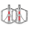 PROMEND PD-M82-TI 1 par Mountain Bicycle Titanium Alloy Shaft 3-Rodamientos Pedales anchos (Plata)
