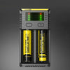 Nitecore NUEVO i2 Cargador inteligente Digi inteligente con indicador LED para batería 14500, 16340 (RCR123), 18650, 22650, 26650, Ni-MH y Ni-Cd (AA, AAA)
