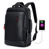 Bopai 751-006641 Mochila para computadora portátil transpirable de moda empresarial de gran capacidad con interfaz USB externa, tamaño: 30 x 15 x 44 cm (negro)