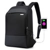 Bopai 751-006881 Business Anti-Theft Waterproof Bolso de hombro doble de gran capacidad, con puerto de carga USB, Tamaño: 30x14x44cm (Negro)