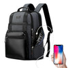 Bopai 851-014318 Fashion Outdoor Transpirable Impermeable Antirrobo Bolso de hombro doble de gran capacidad de tres capas, con puerto de carga USB, Tamaño: 31x17x44cm (Gris)