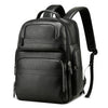 Bopai 851-01981A Mochila antirrobo de viaje de negocios de cuero de grano superior para hombre, tamaño: 35x26x44cm