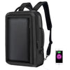 Bopai 751-006551 Mochila para portátil transpirable informal de negocios de gran capacidad con interfaz USB externa, tamaño: 30 x 12 x 44 cm (negro)