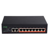 Conmutador POE de 8 puertos a 10 / 100Mbps IEEE802.3af Conmutador de red de alimentación a través de Ethernet para dispositivos de AP de teléfono VoIP de cámara IP