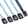 Mini SAS SFF-8643 Host a disco duro de destino de 7 pines 4 SATA Cable de ataque de servidor de datos de 6 Gbps, longitud: 1 m