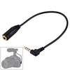 20cm 3.5mm Jack Audio Macho a Hembra Cable de extensión de micrófono para auriculares (Negro)