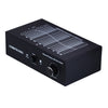 B855 LINEPAUDIO Amplificador de señal de prefonógrafo para teléfono con entrada auxiliar y control de volumen (negro)