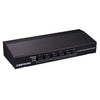 LINEPAUDIO B898 Comparador de amplificador / altavoz estéreo de seis vías Conmutador selectivo bidireccional (negro)