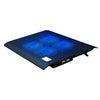 NUOXI L112A Cuatro ventiladores Velocidad ajustable Base de enfriamiento silenciosa para computadora portátil Almohadilla de enfriamiento USB con 2 puertos USB (Negro)