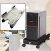 Soporte ajustable para host de mainframe de computadora con rueda, tamaño: S (blanco)