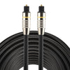 25m OD6.0mm niquelado cabeza metálica Toslink macho a macho cable de audio óptico digital