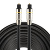 Varón de Toslink de la cabeza del metal niquelado de los 30m OD6.0mm al cable de audio óptico digital masculino