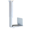 Soporte universal para PC, soporte para CPU, soporte para computadora central de computadora, ajustable, ajustable en altura, altura ajustable de 300 a 500 mm, ancho ajustable de 145 a 245 mm (blanco)