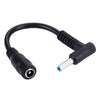 Cable adaptador de corriente de interfaces macho doblado de 4,5 x 3,0 mm a hembra de 5,5 x 2,1 mm para portátil, longitud: 10 cm