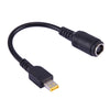 Cable adaptador de corriente macho cuadrado pequeño de 7,9x5,5 mm hembra a Lenovo para computadora portátil Lenovo, longitud: aproximadamente 10 cm