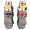 REXLIS TR026-1 2 PCS RCA Conector hembra de audio Adaptador chapado en oro para cable de audio y video DIY