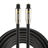3m OD6.0mm niquelado cabeza de metal Toslink macho a macho cable de audio óptico digital