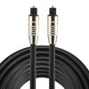 5m OD6.0mm niquelado cabeza de metal Toslink macho a macho cable de audio óptico digital