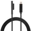 USB-C / Type-C a 6 pines Cable de carga de alimentación para computadora portátil macho magnético para Microsoft Surface Pro 6/5, Longitud del cable: aproximadamente 1,5 m