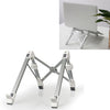 Soporte de extensión de altura para computadora portátil de aleación de aluminio Soporte de disipación de calor para computadora portátil plegable, Tamaño: 24.5x3.3x2.8cm (Blanco)