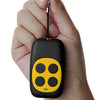 Copiadora de cuatro teclas colorida Puerta de garaje remota Control remoto inalámbrico 433MHZ Copiadora de clonación de llaves (Amarillo)