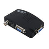 HOWEI HW-2404 Convertidor de video BNC / S-Video a VGA (negro)