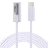Cable de carga MagSafe 2 de 45 W / 60 W / 65 W / 85 W de 5 pines (en forma de T) a USB-C / tipo C PD (blanco)