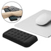 Alfombrilla de ratón de espuma viscoelástica con reposamuñecas con teclado mecánico, tamaño: una mano (negro)
