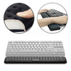 Alfombrilla de ratón de espuma viscoelástica con reposamuñecas con teclado mecánico, tamaño: M (negro)