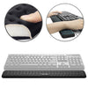 Alfombrilla de ratón de espuma viscoelástica con reposamuñecas con teclado mecánico, tamaño: L (negro)
