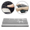 Alfombrilla de ratón de espuma viscoelástica con reposamuñecas con teclado mecánico, tamaño: L (gris)