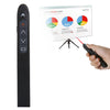 XM930 - Bolígrafo de giro de página de PowerPoint láser inalámbrico de 2,4 GHz, bolígrafo de proyección multimedia inalámbrico para presentaciones con receptor USB, recordatorio de batería baja, control remoto Distancia: 100 m (negro)