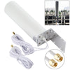 Antena de barril externa 4G LTE WiFi 12DBi Omni con SMA macho (blanco)
